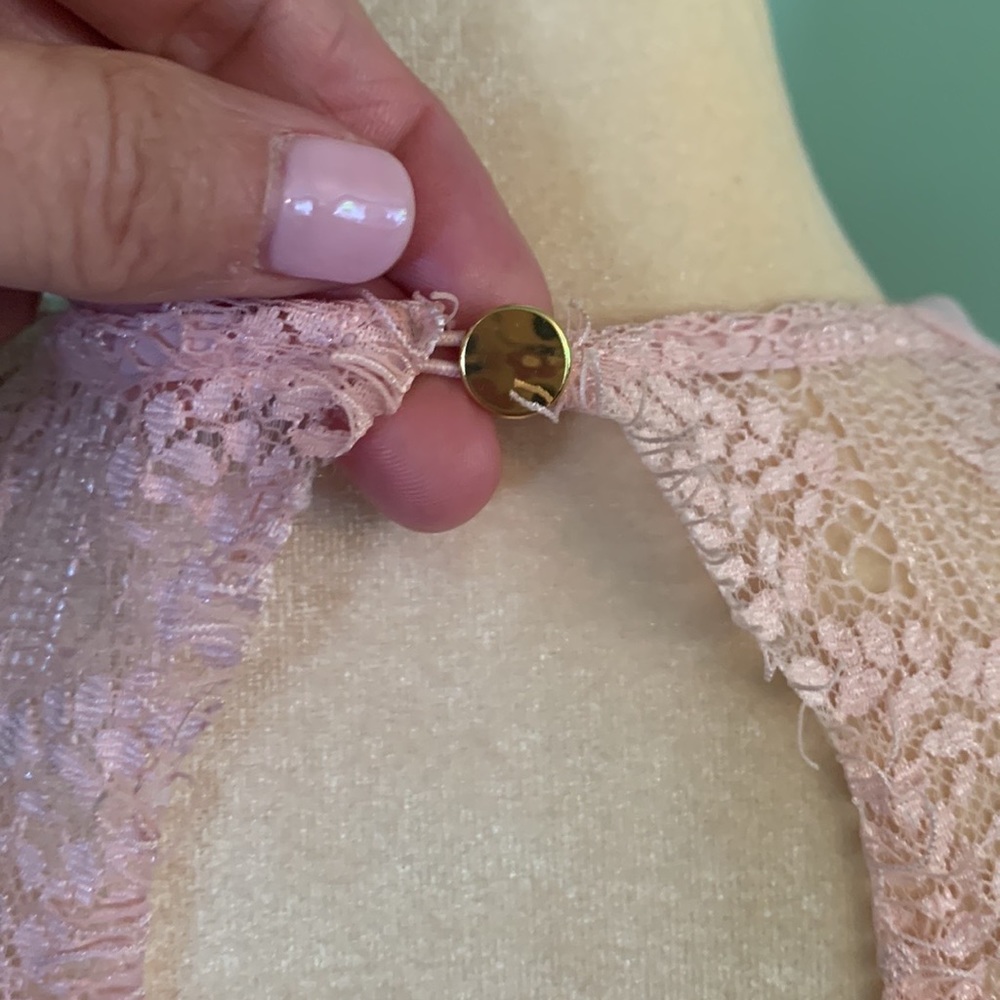 NWT:CeCe Gigi Pink Twist Lace Dress - Picture 9 of 14